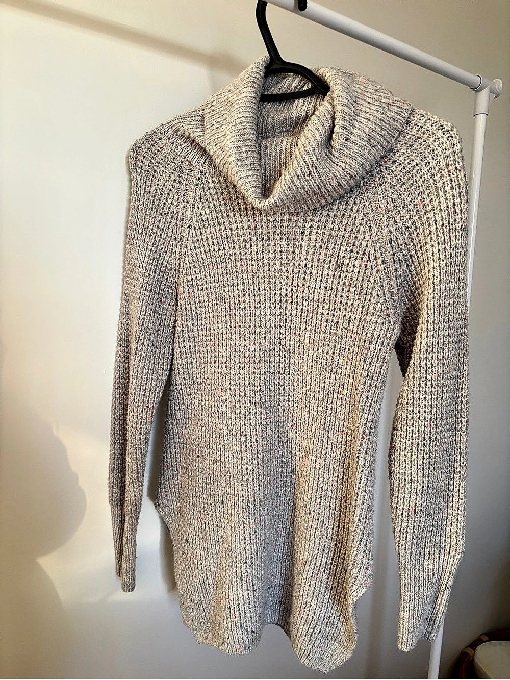 Rw & CO Cowl Neck Sweater in Gray XS/P Li